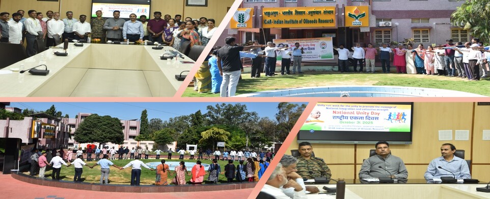 Rashtriya Ekta Diwas pledge taken, Human Chain and Walk for Unity at ICAR-IIOR