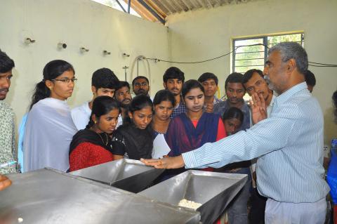 Dr Ramana Rao and students