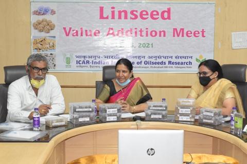 Linseed Value Addition Meet at ICAR-IIOR on 06.07.2021
