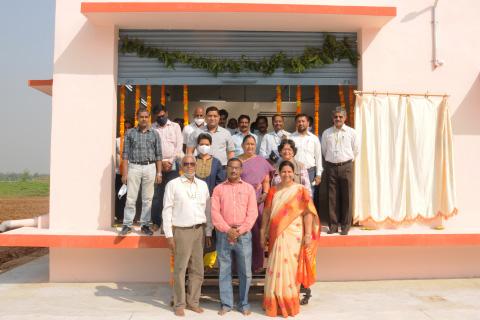 Inauguration of Seed Processing Hall cum Godown at Narkhoda on 27.10.2021