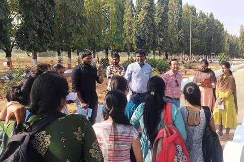 Seed production field visit and interaction of PG and Ph. D students of seed science and technology of PJTAU, Hyderabad