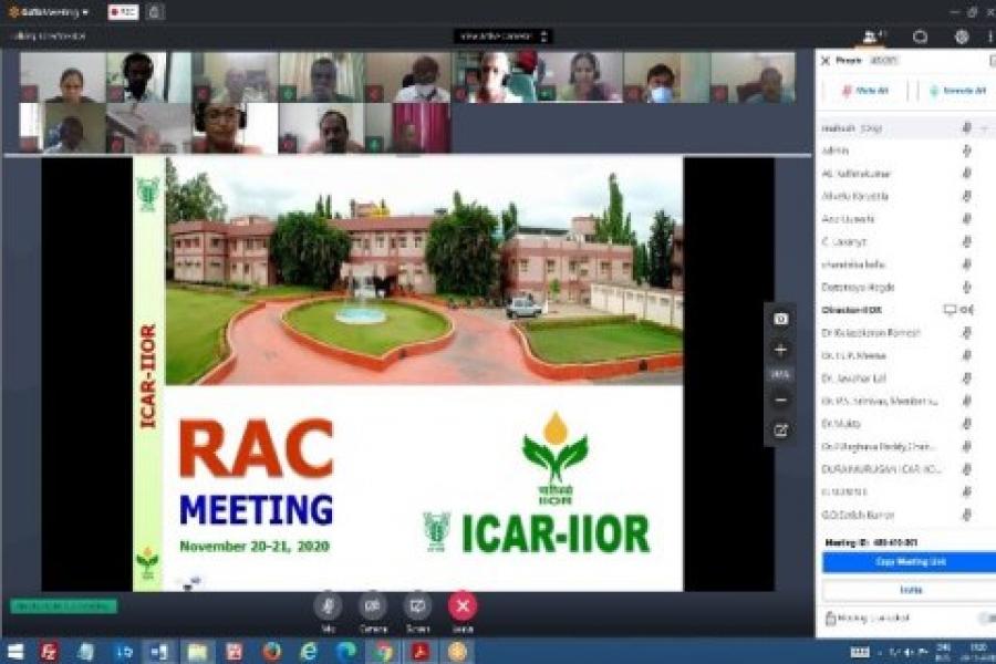34th RAC meeting during November 20-21, 2020