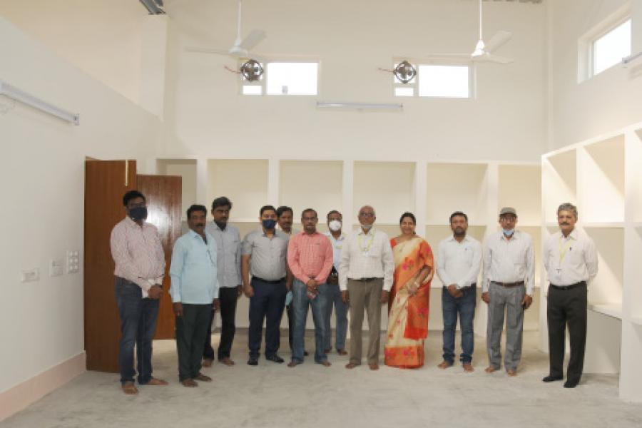 Inauguration of Seed Processing Hall cum Godown at Narkhoda on 27.10.2021