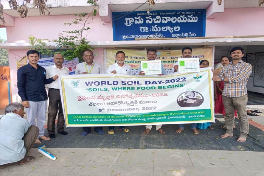 World Soil day-2022 celebrations organized by ICAR-IIOR