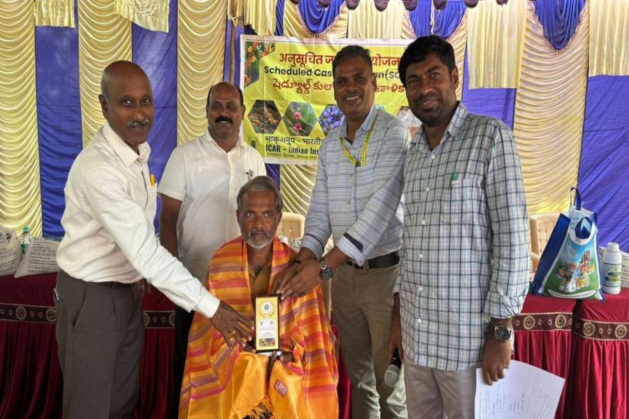Boosting Oilseed Farming: Safflower Seed & Input Distribution Programme for SC Farmers – ICAR-IIOR, Kurnool, Andhra Pradesh