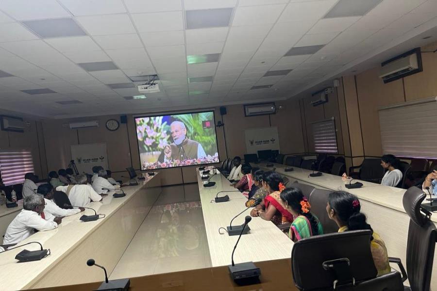 PM Dhan Dhaanya Krishi Yojana programme at ICAR-IIOR on 11.10.2025