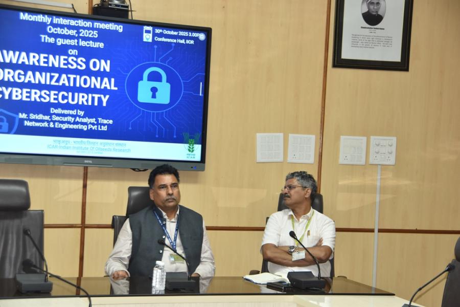 The guest lecture on " Awareness on Organizational Cybersecurity " will be delivered by Mr. Sridhar, Security Analyst, Trace Network & Engineering Pvt Ltd, Hyderabad