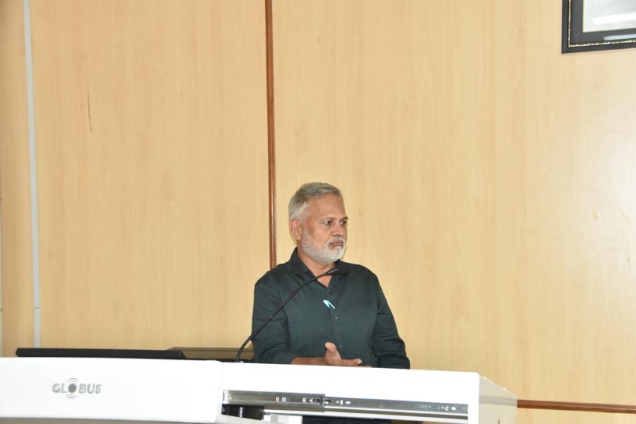 The guest lecture on " Awareness on Organizational Cybersecurity " will be delivered by Mr. Sridhar, Security Analyst, Trace Network & Engineering Pvt Ltd, Hyderabad