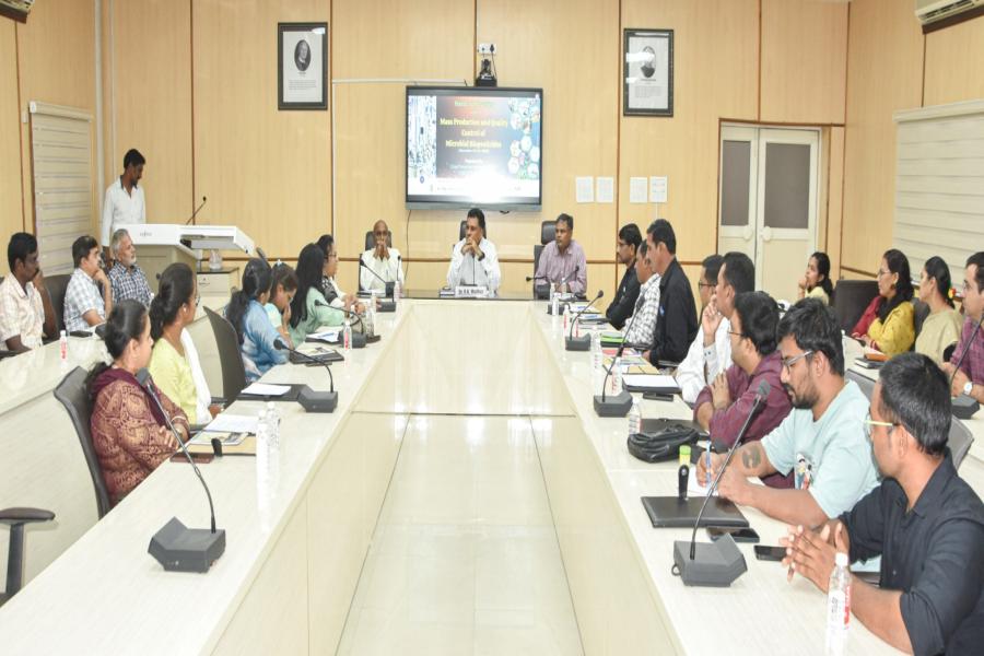 Hands-on Training on Mass Production and Quality Control of Microbial Biopesticides from November 10-19, 2025