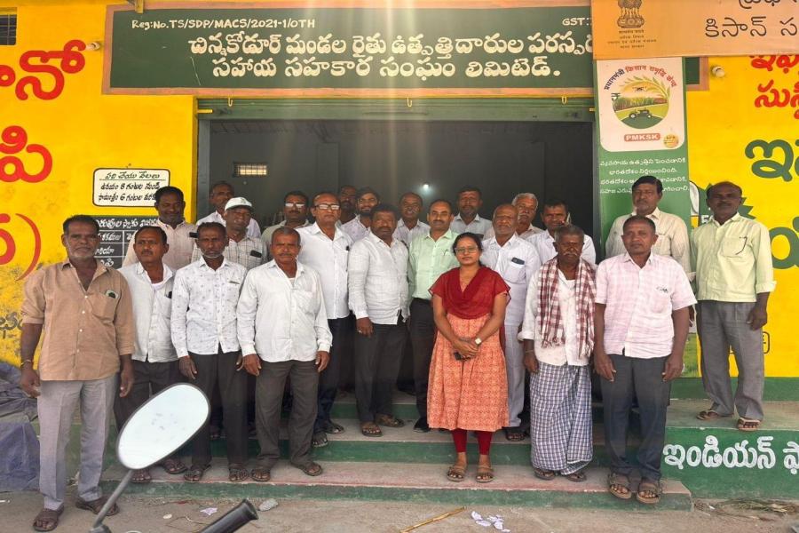 Promoting crop diversification during rabi with sunflower in place of Rabi upland paddy in Siddipet. Coupled with farm Mechanization for timely operations and overcoming labour shortages through establishment of custom hiring centres at ICAR-IIOR nurtured FPOs in Siddipet.