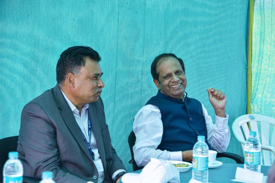 ICRISAT DG Visit to IIOR Fields at ICRISAT Farm